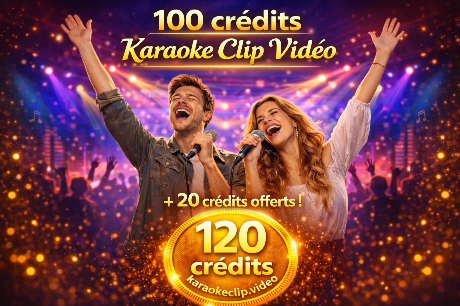 100 Créditos Karaoke Clip Vídeo + 20 oferecidos!