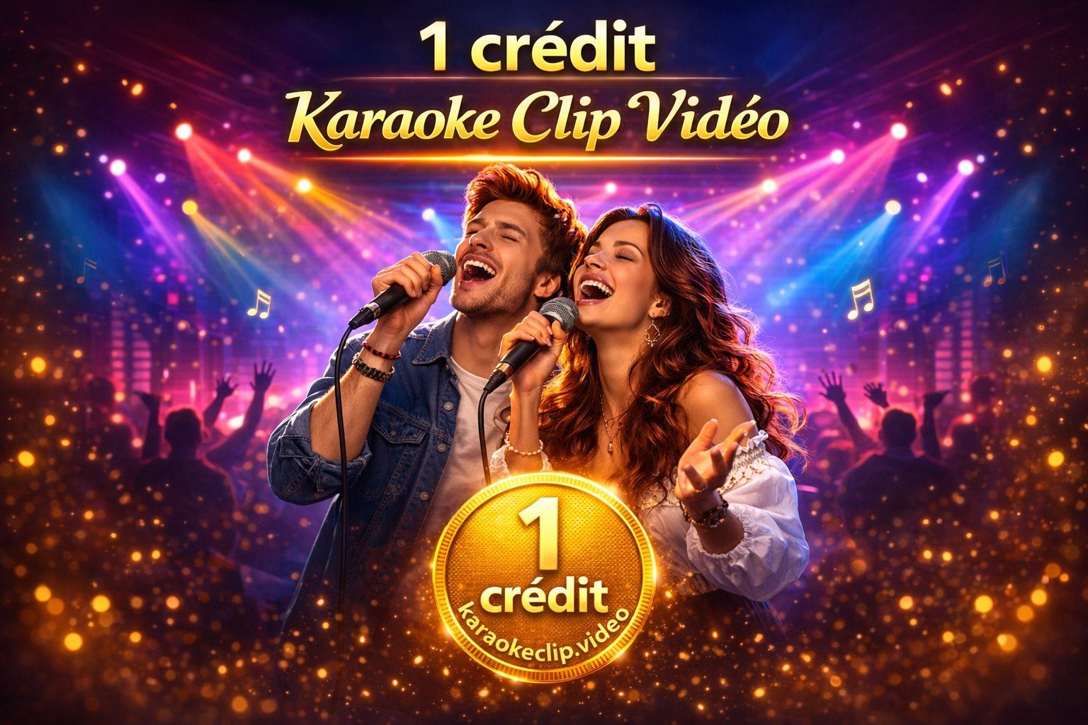 1 Crédito Karaoke Clip Vídeo