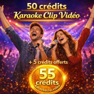 50 Crédits Karaoke Clip Vidéo + 5 offerts !