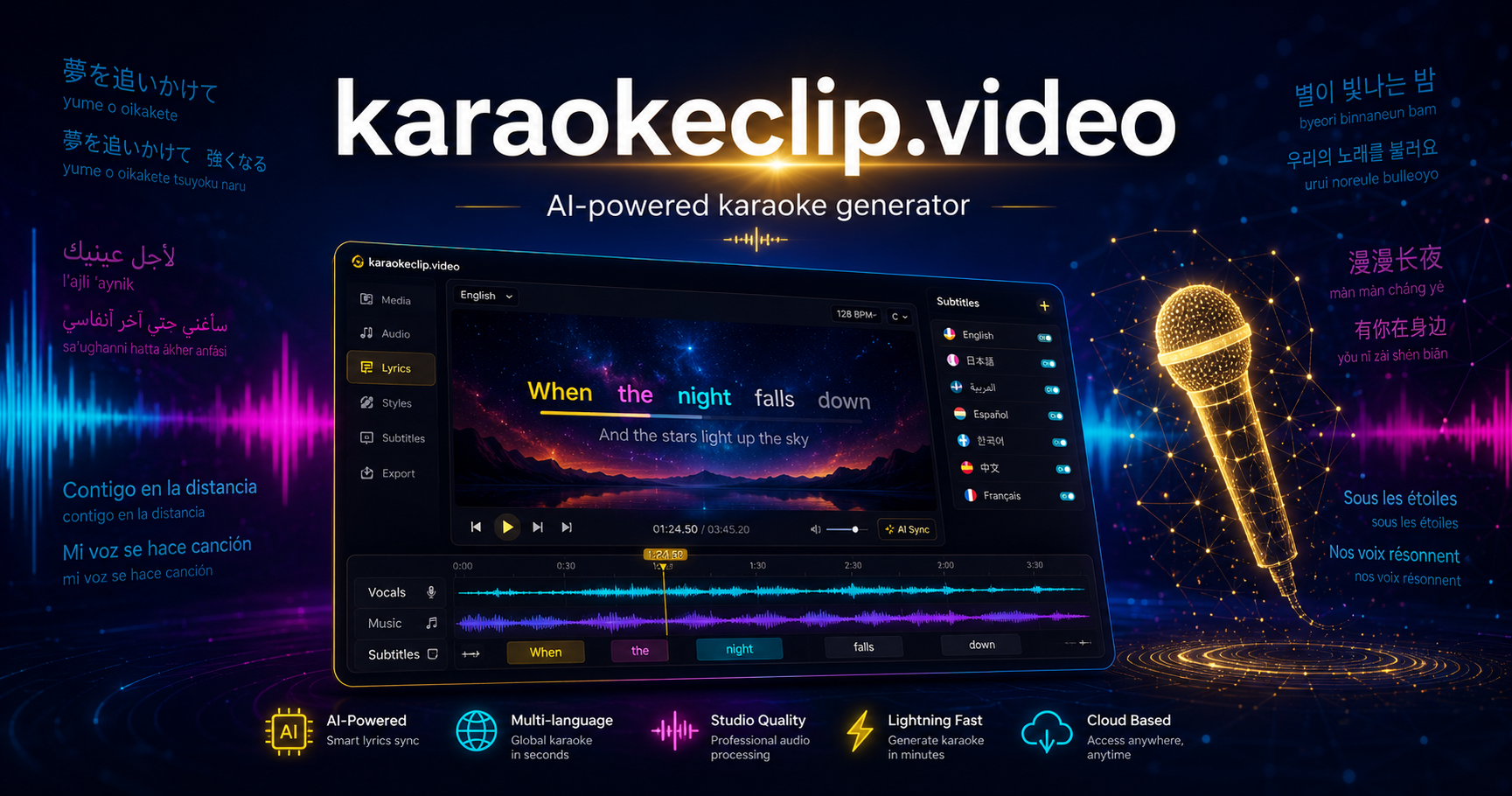 Générateur de vidéos karaoké IA